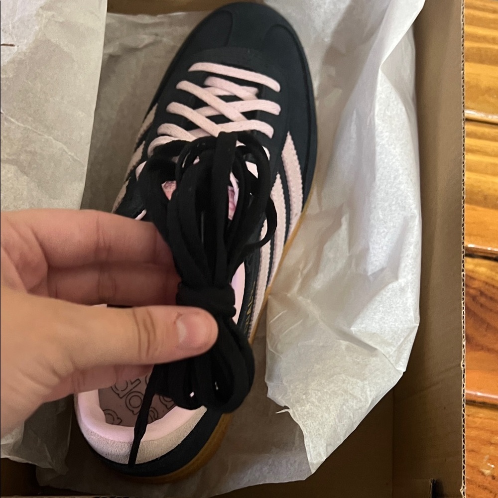 adidas Handball Spezial Sneakers — Navy and Light Pink - Picture 5 of 5